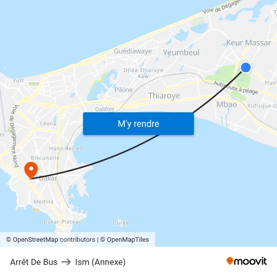 Arrêt De Bus to Ism (Annexe) map