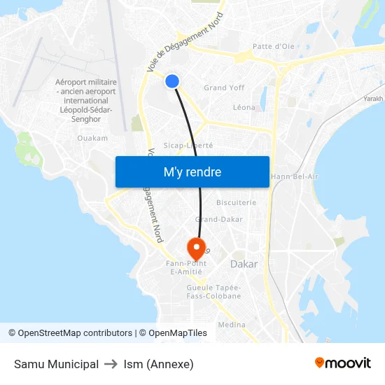 Samu Municipal to Ism (Annexe) map