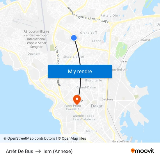 Arrêt De Bus to Ism (Annexe) map