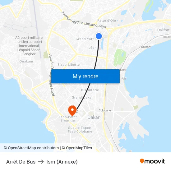 Arrêt De Bus to Ism (Annexe) map