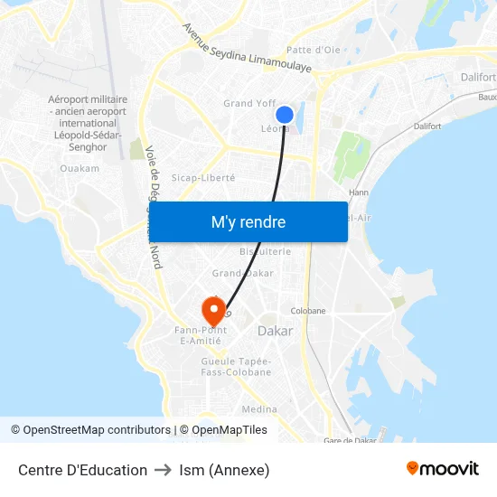 Centre D'Education to Ism (Annexe) map