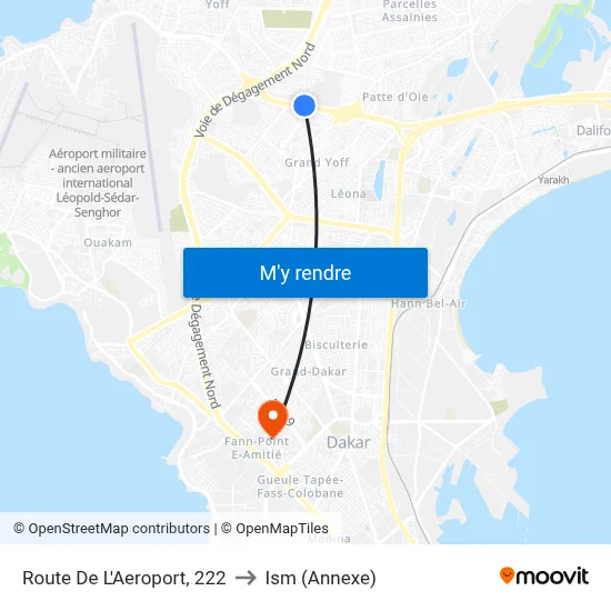 Route De L'Aeroport, 222 to Ism (Annexe) map