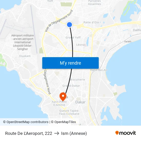 Route De L'Aeroport, 222 to Ism (Annexe) map