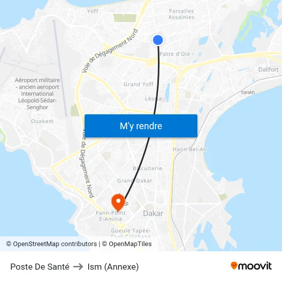 Poste De Santé to Ism (Annexe) map