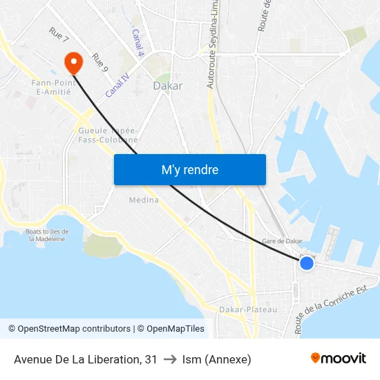 Avenue De La Liberation, 31 to Ism (Annexe) map