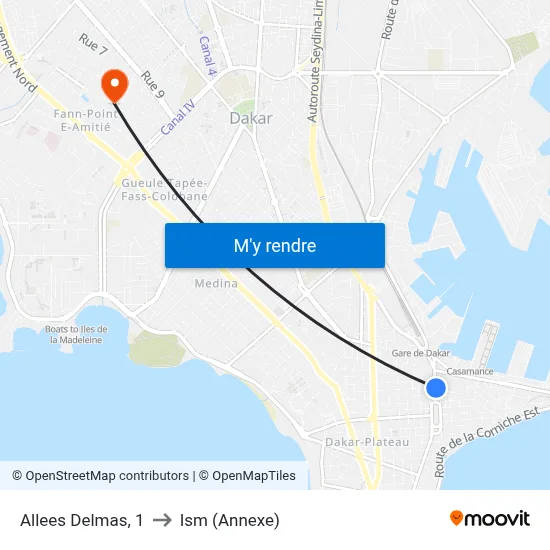 Allees Delmas, 1 to Ism (Annexe) map