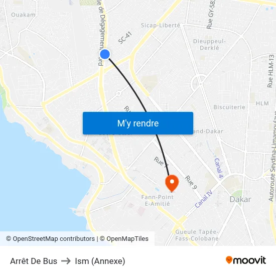 Arrêt De Bus to Ism (Annexe) map