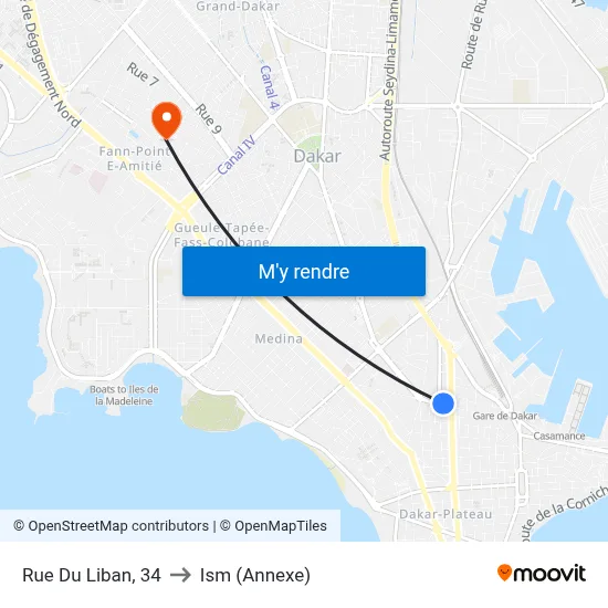 Rue Du Liban, 34 to Ism (Annexe) map