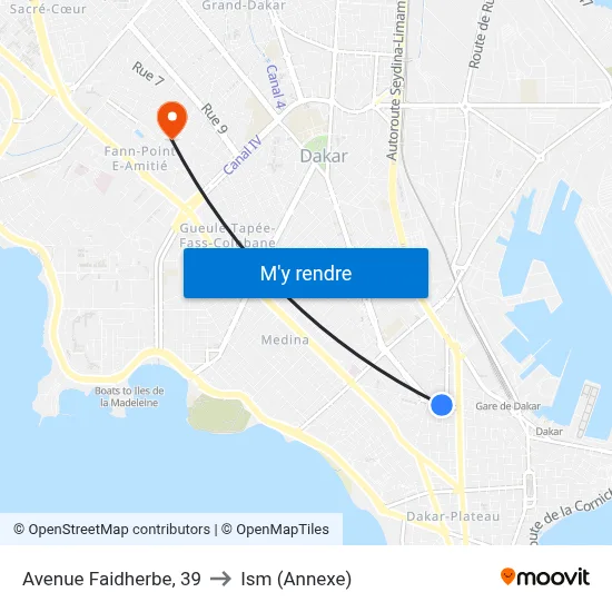 Avenue Faidherbe, 39 to Ism (Annexe) map
