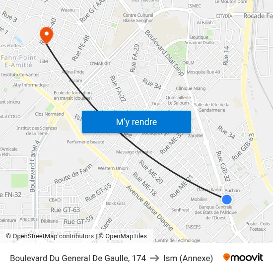 Boulevard Du General De Gaulle, 174 to Ism (Annexe) map