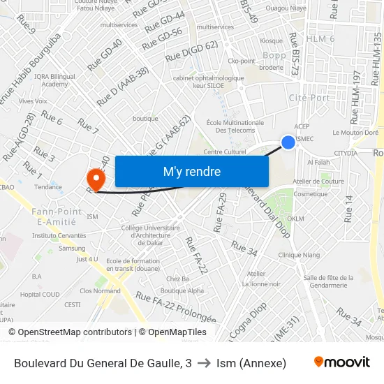 Boulevard Du General De Gaulle, 3 to Ism (Annexe) map