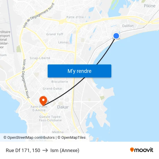 Rue Df 171, 150 to Ism (Annexe) map