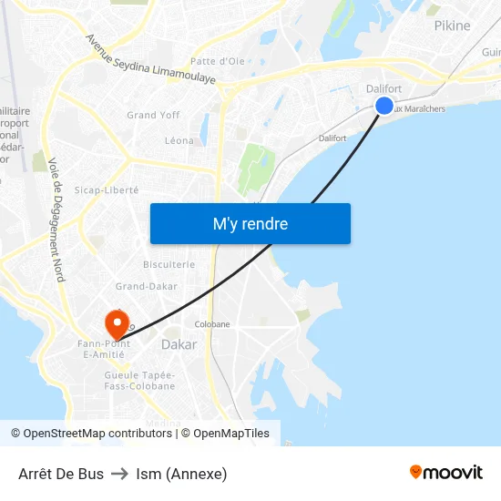 Arrêt De Bus to Ism (Annexe) map