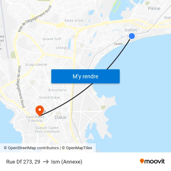 Rue Df 273, 29 to Ism (Annexe) map