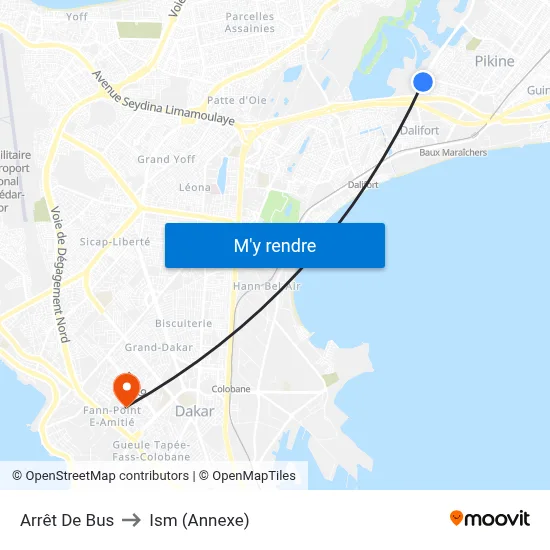 Arrêt De Bus to Ism (Annexe) map