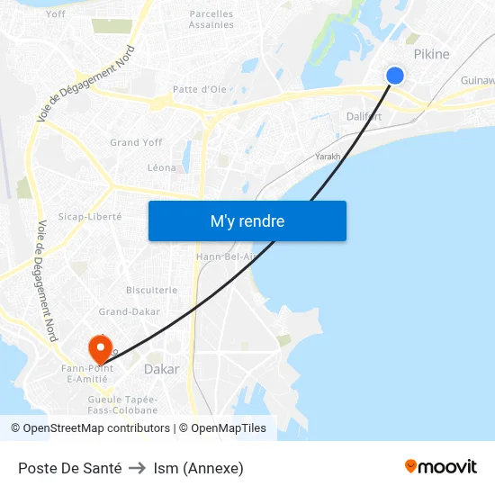 Poste De Santé to Ism (Annexe) map