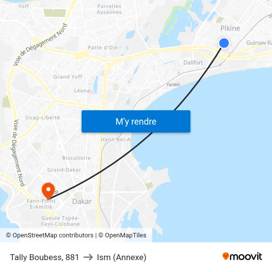 Tally Boubess, 881 to Ism (Annexe) map