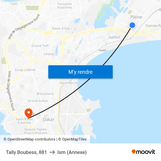 Tally Boubess, 881 to Ism (Annexe) map
