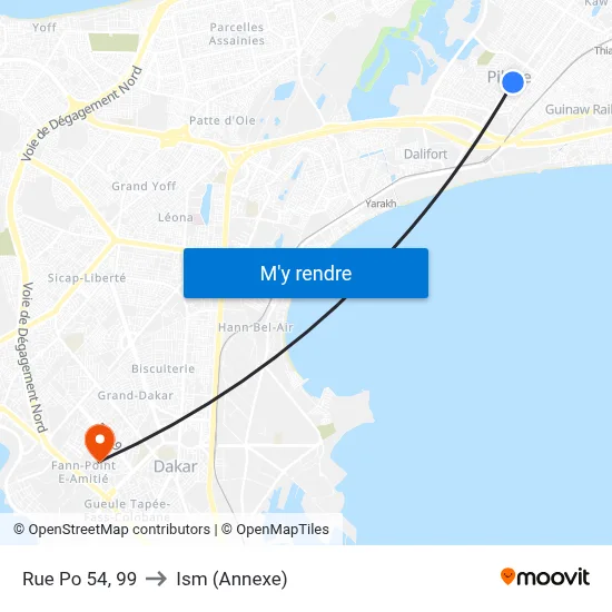 Rue Po 54, 99 to Ism (Annexe) map