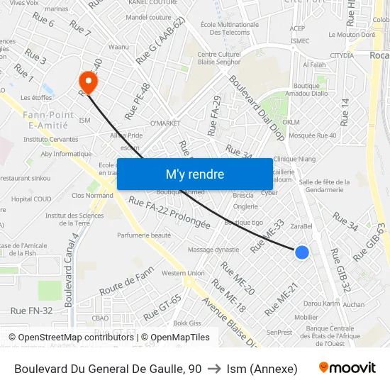 Boulevard Du General De Gaulle, 90 to Ism (Annexe) map