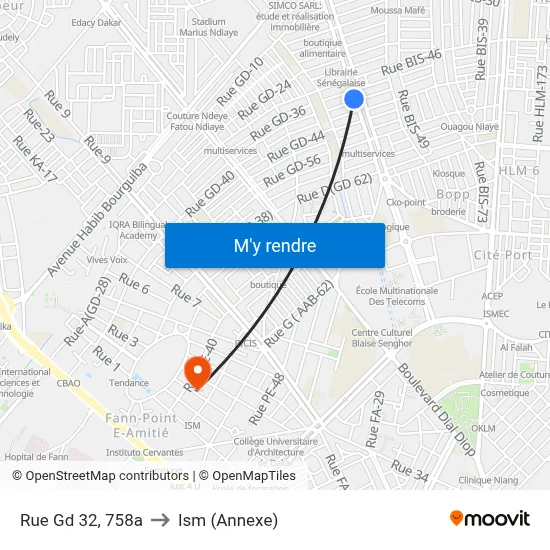 Rue Gd 32, 758a to Ism (Annexe) map