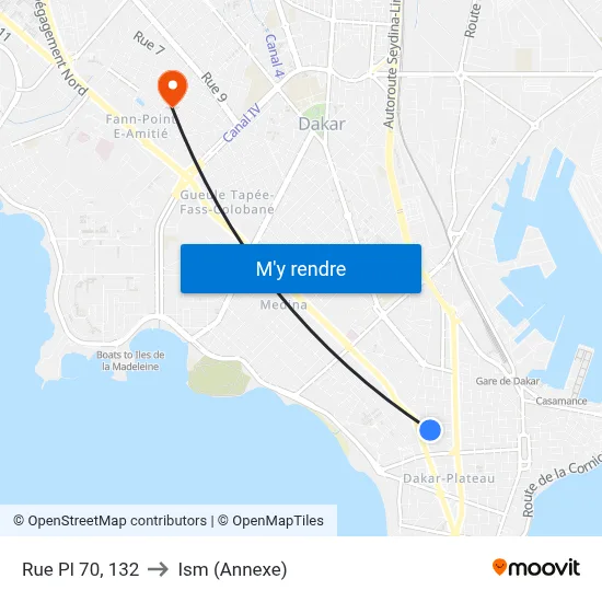 Rue Pl 70, 132 to Ism (Annexe) map