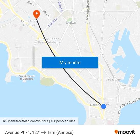 Avenue Pl 71, 127 to Ism (Annexe) map