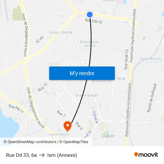 Rue Dd 33, 6a to Ism (Annexe) map