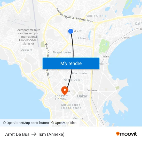 Arrêt De Bus to Ism (Annexe) map
