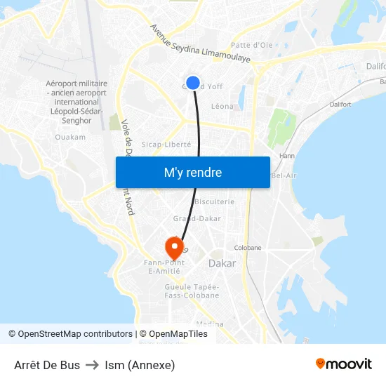 Arrêt De Bus to Ism (Annexe) map
