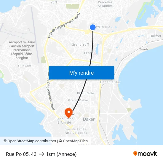 Rue Po 05, 43 to Ism (Annexe) map