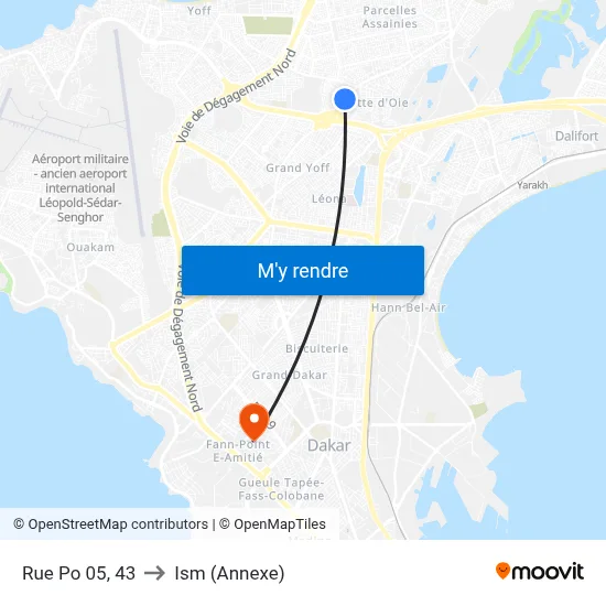 Rue Po 05, 43 to Ism (Annexe) map