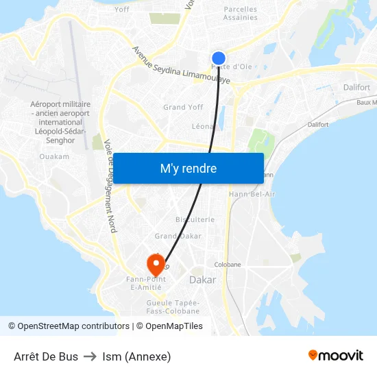 Arrêt De Bus to Ism (Annexe) map