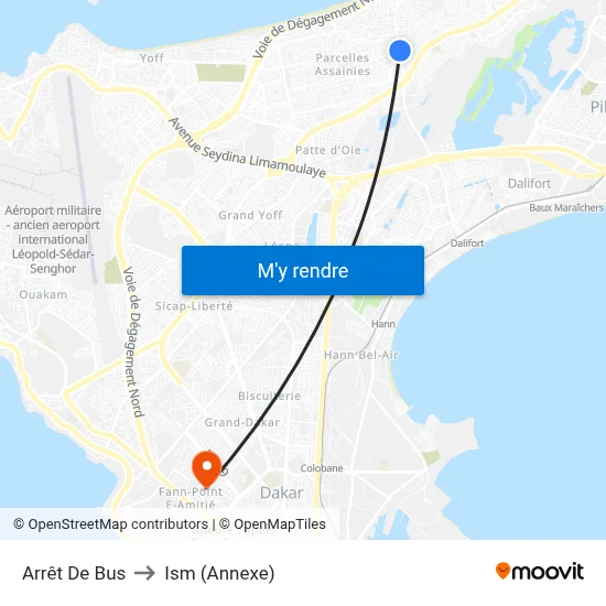 Arrêt De Bus to Ism (Annexe) map