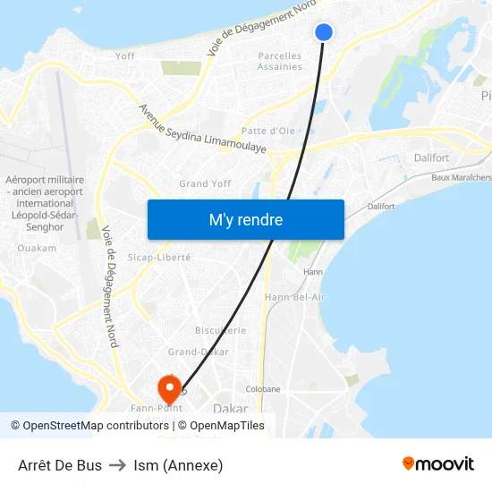 Arrêt De Bus to Ism (Annexe) map