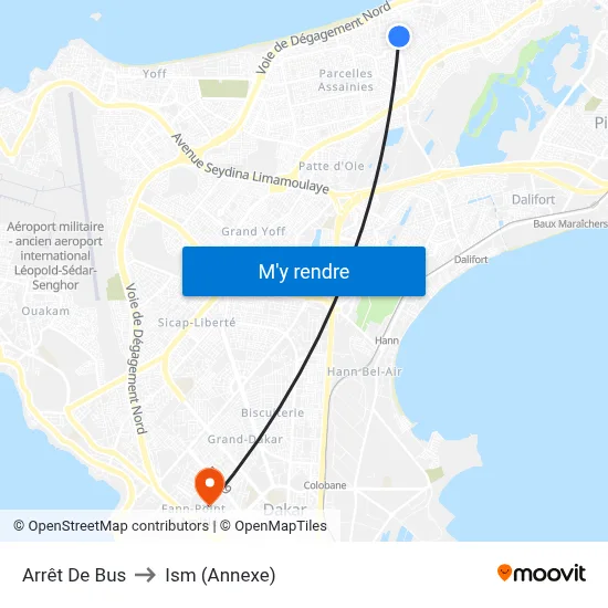Arrêt De Bus to Ism (Annexe) map