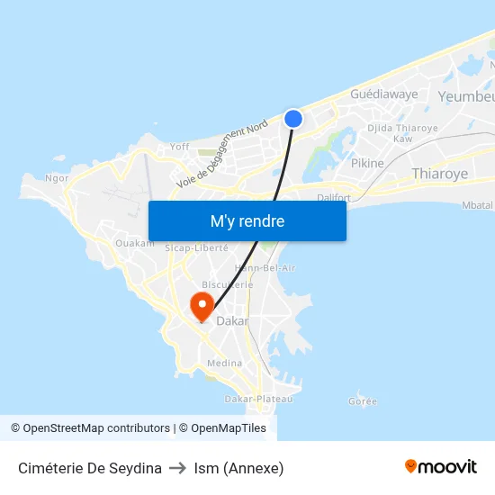 Ciméterie De Seydina to Ism (Annexe) map