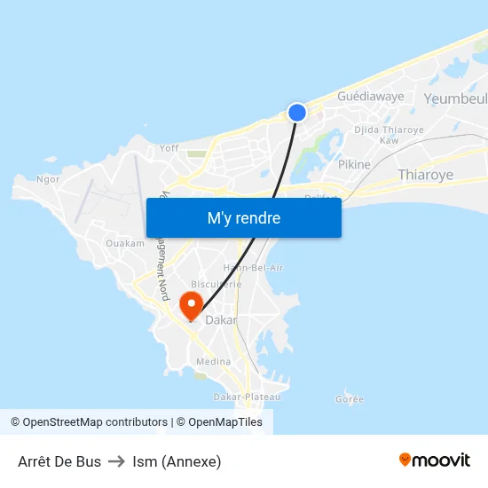 Arrêt De Bus to Ism (Annexe) map