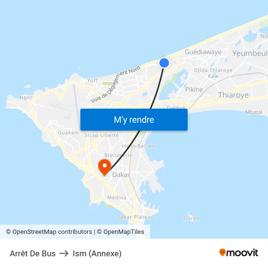 Arrêt De Bus to Ism (Annexe) map