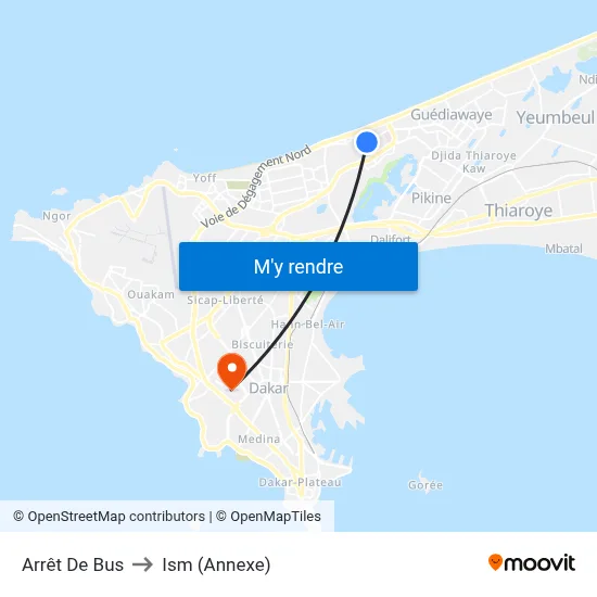 Arrêt De Bus to Ism (Annexe) map