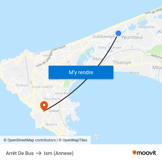 Arrêt De Bus to Ism (Annexe) map