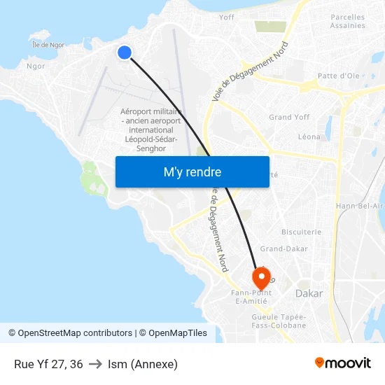 Rue Yf 27, 36 to Ism (Annexe) map
