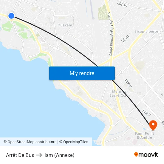 Arrêt De Bus to Ism (Annexe) map