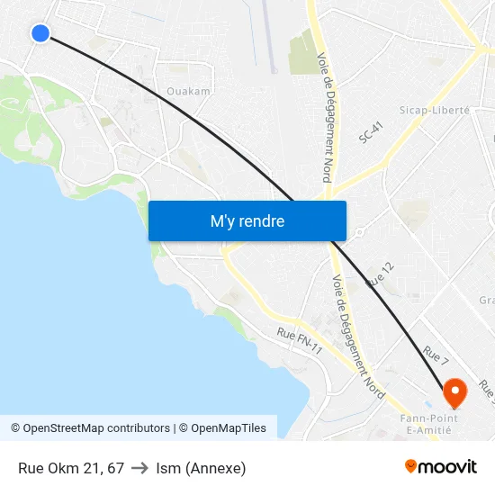 Rue Okm 21, 67 to Ism (Annexe) map