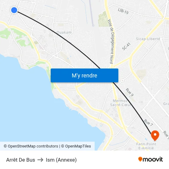 Arrêt De Bus to Ism (Annexe) map