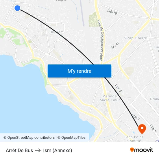 Arrêt De Bus to Ism (Annexe) map