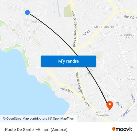 Poste De Sante to Ism (Annexe) map