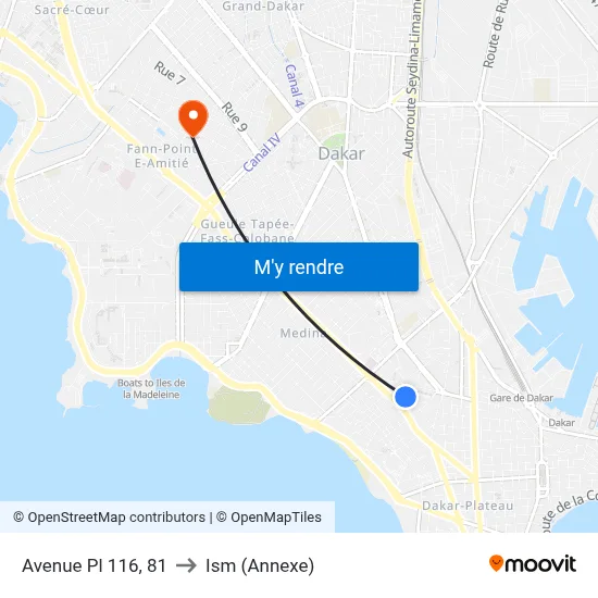 Avenue Pl 116, 81 to Ism (Annexe) map
