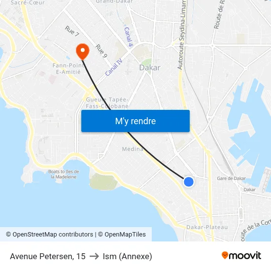 Avenue Petersen, 15 to Ism (Annexe) map