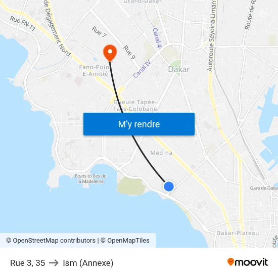 Rue 3, 35 to Ism (Annexe) map